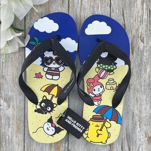 Men’s Hello Kitty Flip Flops Sandals Shoes Size 7